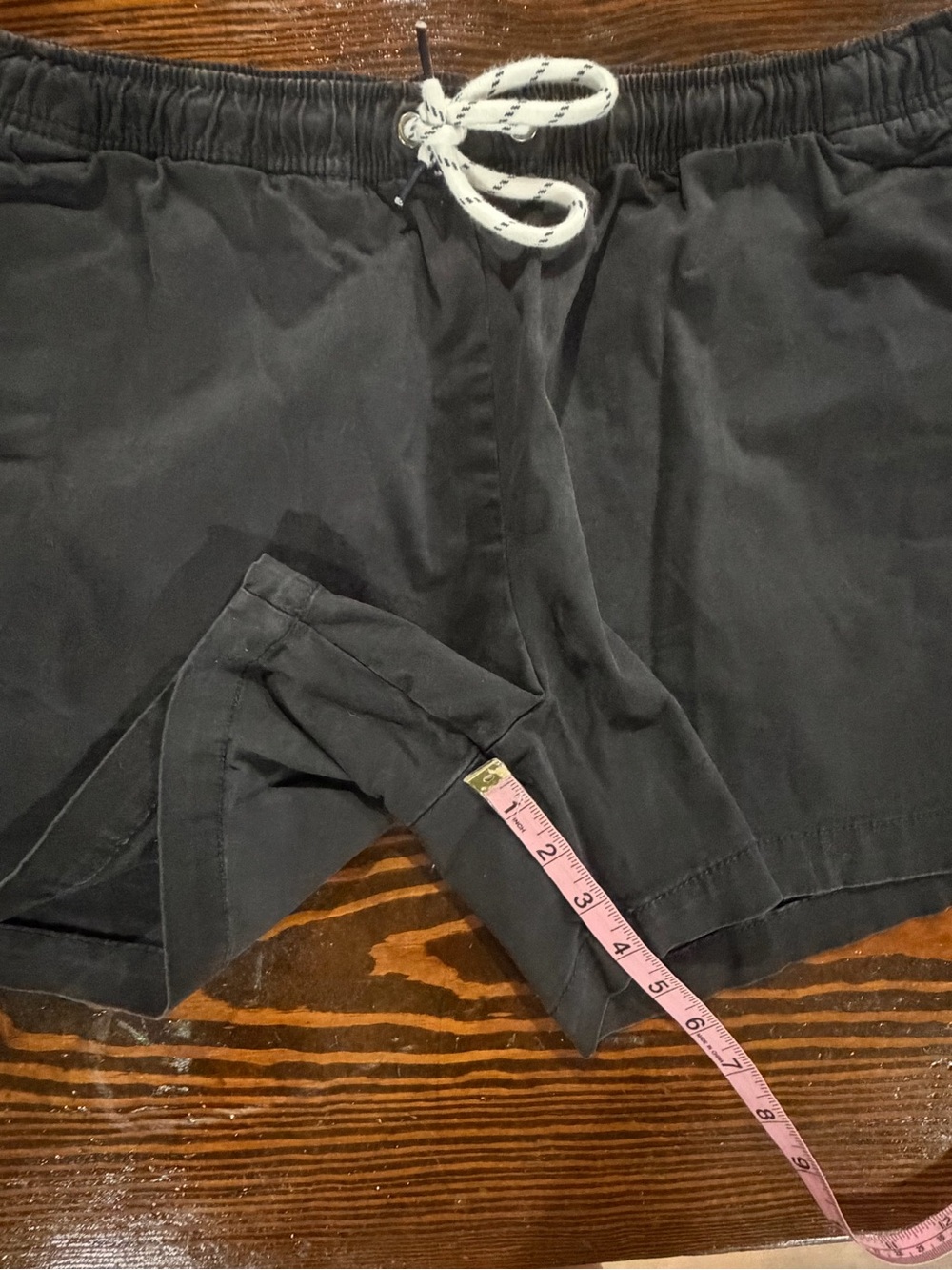 Cabana by crown and Ivy Men's Black Drawstring Casual Shorts size L - Picture 6 of 7